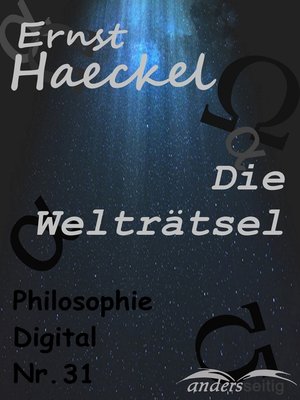 cover image of Die Welträtsel